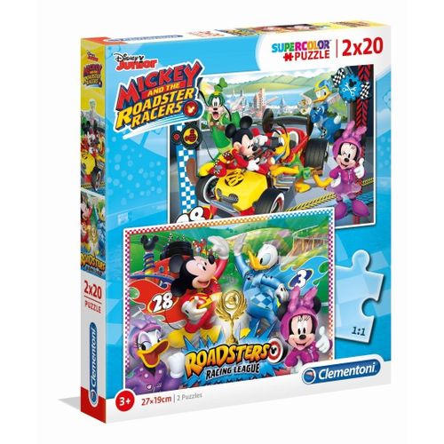 Puzzle Enfant 2x20 Pièces - Mickey And The Roadster Racers