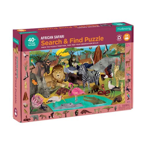 Puzzle 64p Safari Africain Observation