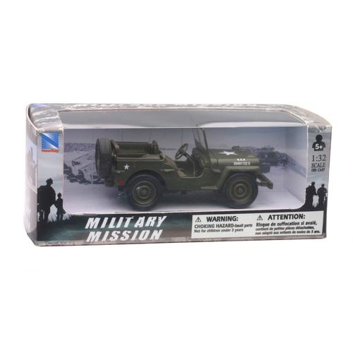 Military Mission Jeep Willys Die-Cast Military Mission 1/32°