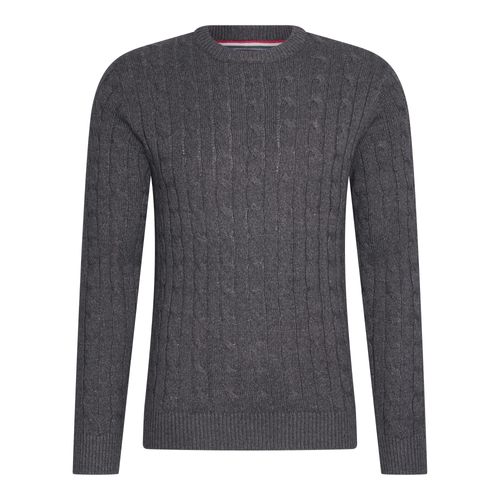 Cappuccino Italia Cable Pullover Antraciet Gris