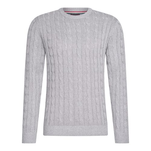 Cappuccino Italia Cable Pullover Grijs Gris