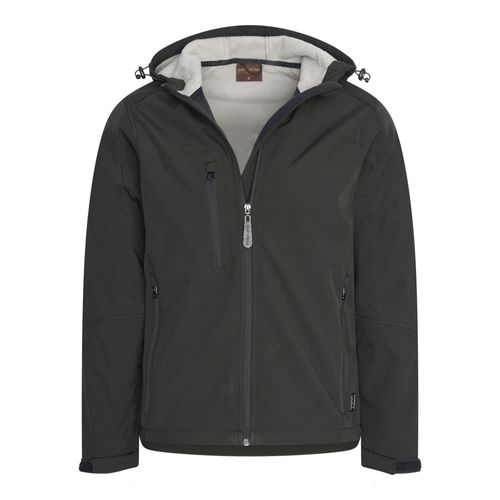 Cappuccino Italia Softshell Hood Jacket Black Noir