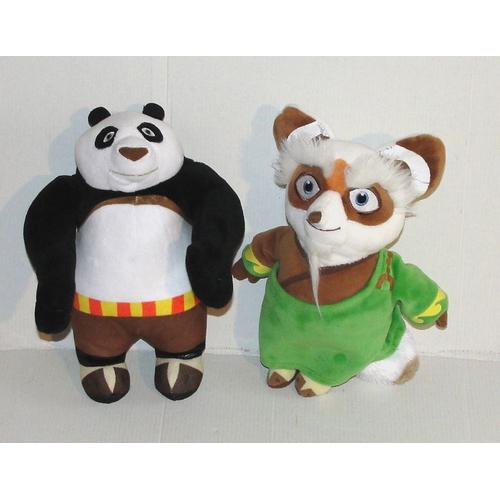 Peluche Kung Fu Panda Dreamworks Gipsy - Lot 2 Personnages Po Et Maitre Shifu