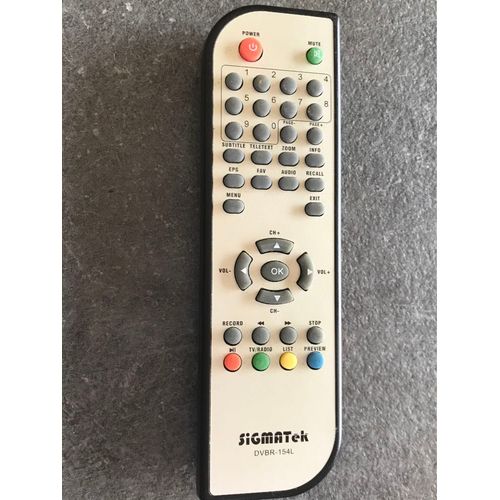 Telecommande sigmatek DVBR-154L