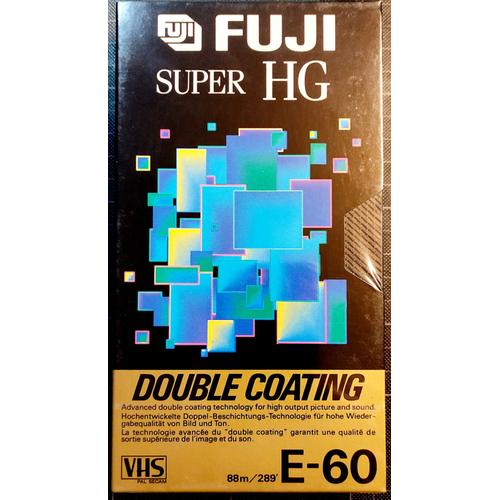 10 CASSETTES VHS E60 SHG FUJI
