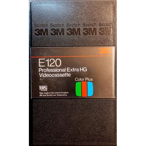 5 CASSETTES VHS PRO E120 EHG 3M