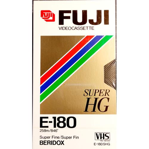 10 CASSETTES VHS E180 SHG FUJI