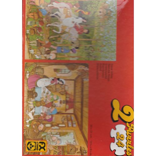 Puzzle X2 24 Pieces Blanche Neige Snow White 4 6 Ans