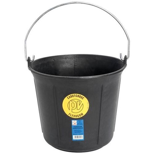 Seau maçon Flexogom souple 13l noir