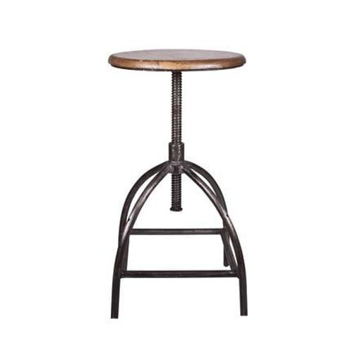 Tabouret Sire - Cadre noir - Assise nature - standard - Taille unique
