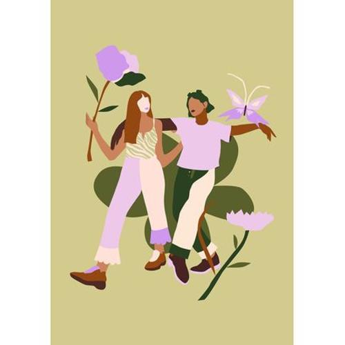 Affiche Art par Alexandra de Assunçao - Balade de printemps - 15 x 21 cm
