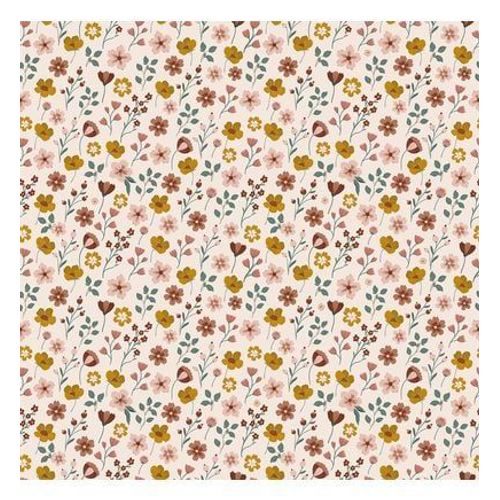 Papier peint enfant motif fleurs sur tige CAPUCINE -