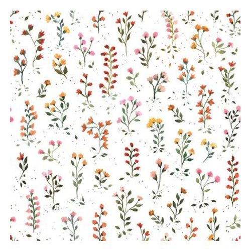 Papier peint intissé fleurs QUEYRAN - Taille unique