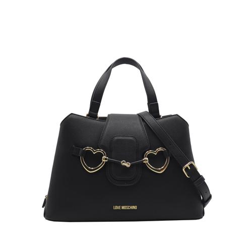 Love Moschino Sac à bandoulière avec boucle coeurs noirs JC4131PP1GLI1000