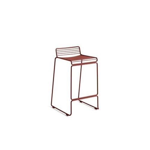 Tabouret De Bar Hee - Marron Rouille - Hauteur D'assise 65 Cm - Taille Unique
