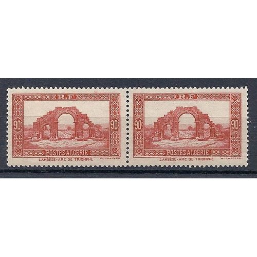 Algérie Française Yvert 115 (1936) . Paire ; Lambèse - Arc De Triomphe. Neuf** (Mnh)