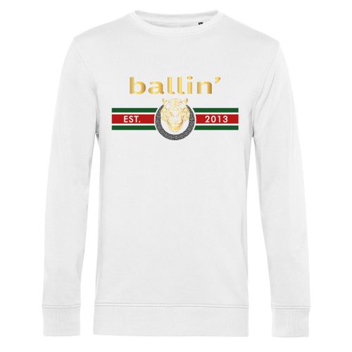 Ballin Est. 2013 Tiger Lines Sweater Blanc