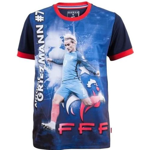 4 Ans - Maillot Fff - Antoine Griezmann - Enfant - Manches Courtes - Bleu - Respirant