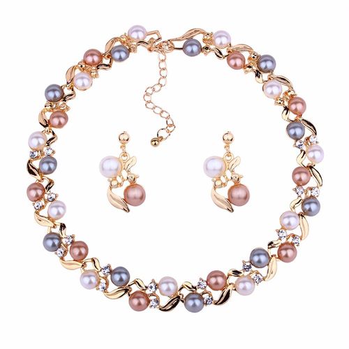 Collier En Perle Imité,Cadeau Femme