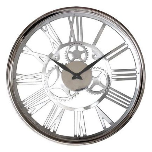 Horloge ronde sans fond mécanisme apparent 45cm - Taille unique