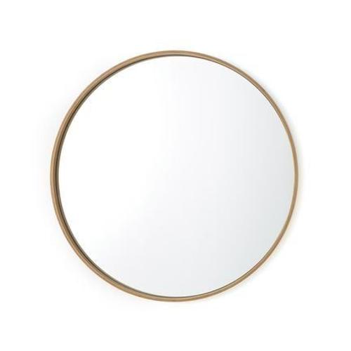 Miroir rond chêne Ø100 cm, Alaria - Taille unique