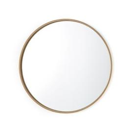 Miroir rond ch&ecirc;ne &Oslash;100 cm, Alaria - Taille unique