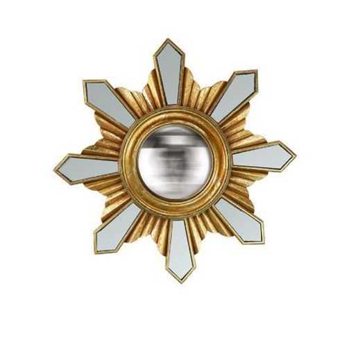 Miroir rond soleil convexe 29 cm - Taille unique