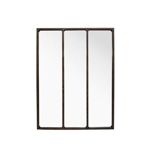 Léon - Miroir verrière style industriel 90x120 - Taille unique