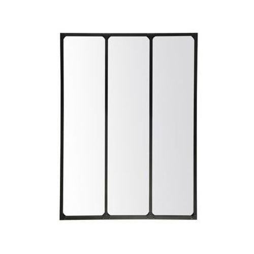 Miroir industriel 3 bandes avec rivets 90x120cm - Taille unique