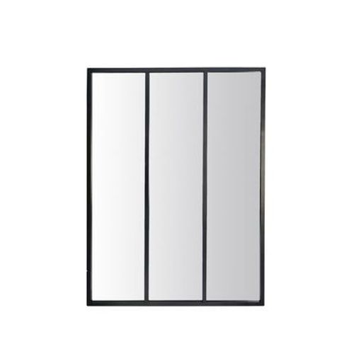 Louvil - Miroir verrière en métal 90x120 cm - Taille unique