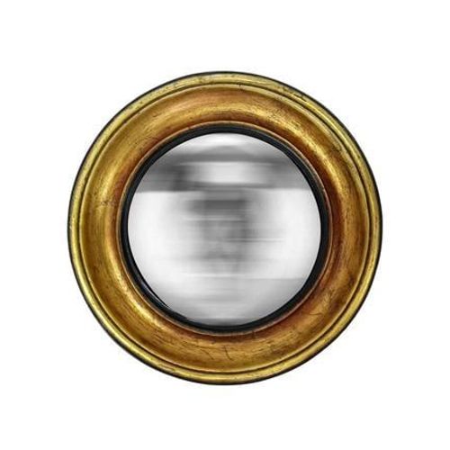 Miroir rond convexe patiné 26x26cm - Taille unique