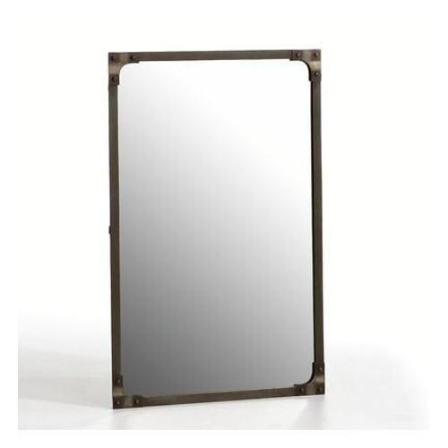 Miroir rect métal style industriel 60x90cm, Lenaig - Taille unique