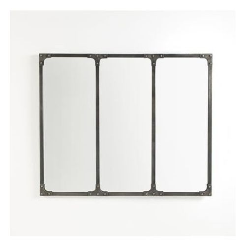 Miroir métal industriel 120x100 cm, Lenaig - Taille unique