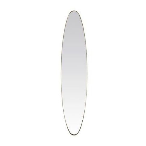 Miroir ovale aux bords fins doré 24x118cm - Taille unique