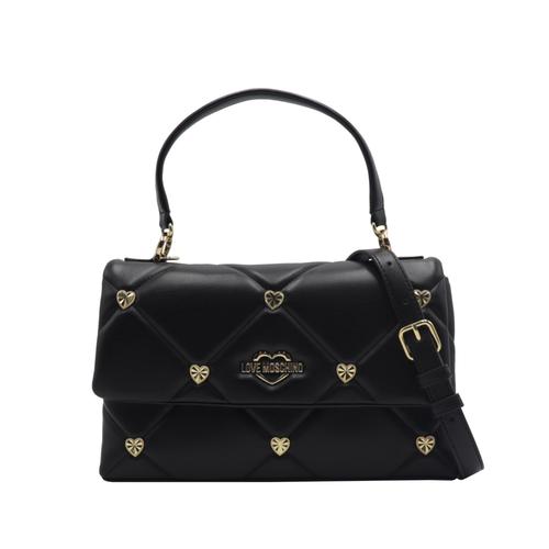 Love Moschino Sac à bandoulière avec clous en forme de c?ur et logo noir JC4084PP1GLZ0000