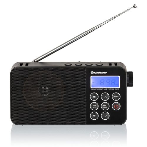 Radio Numérique Multibande Portable AM /FM /SW sur Secteur / à Piles Petite, , Noir, Roadstar, TRA-2340PSW