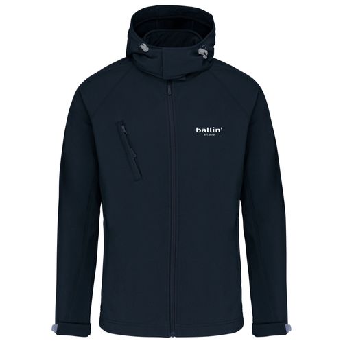Ballin Est. 2013 Softshell Hooded Jas Bleu