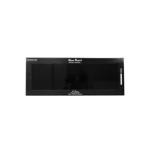 Tableau mémo board magnétique noir 30 x 80 cm - Taille unique