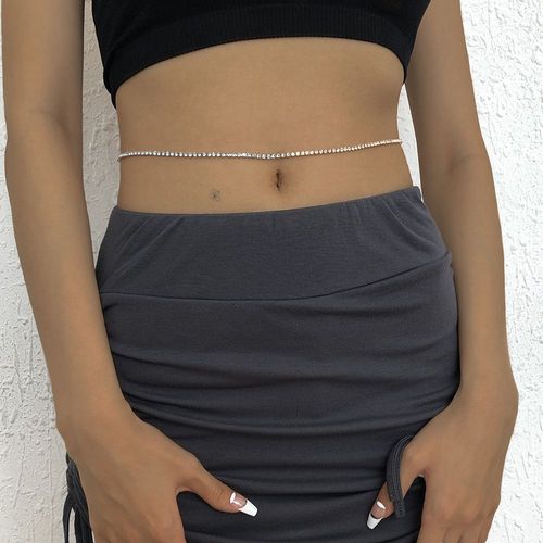 Chaîne De Taille Chaîne Géométrique De Griffes Chaîne D'attelage Bicolore,Cadeau Femme