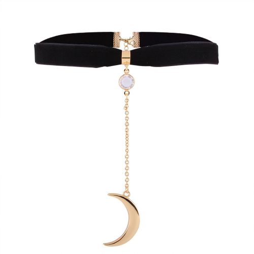 Collier En Diamant Collier Soleil - Lune Collier