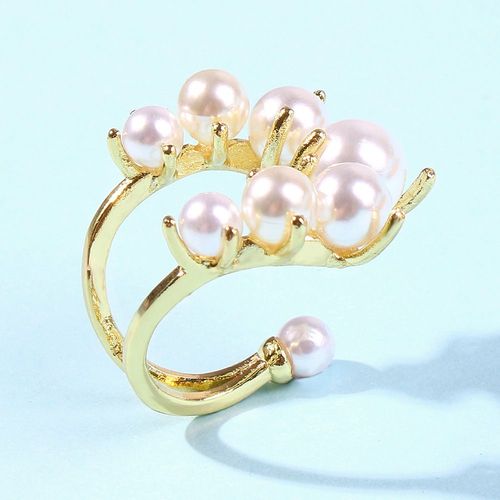 Bracelet Perlé Anneau En Alliage Semi - Ouvert,Cadeau Femme