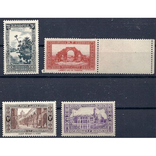Algérie Française. Yvert 114, 115, 116, 117 (1936). Sites Et Paysages D' Algérie. Neuf** (Mnh)