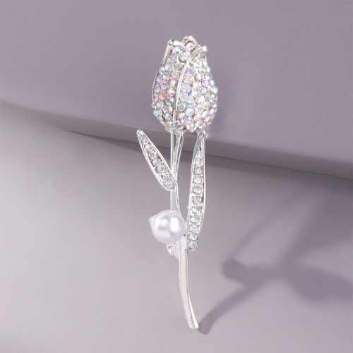 Tulipe Perle Broche Femme Broche,Cadeau Femme