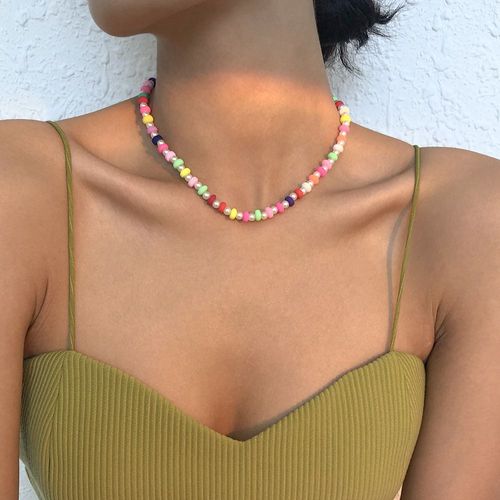 Collier En Céramique Molle Ressemblant À Une Perle,Cadeau Femme