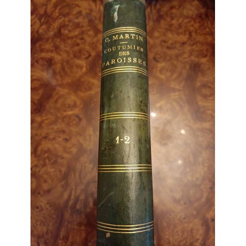 Coutumier Des Paroisses Ou Recueil D'annonces, Avis Par L'abbé Martin Volumes 1 Et 2 Année 1872 396 Pages
