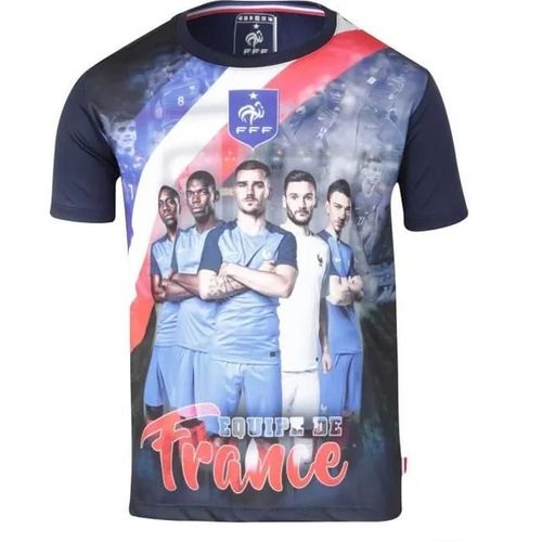 14 Ans - Maillot - Fff - Team Fff - Bleu - Enfant - Manches Courtes
