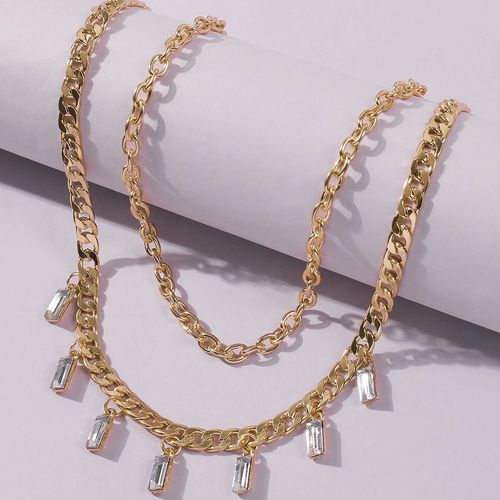 Collier De Pendentif En Diamant Féminin Multicouche,Cadeau Femme