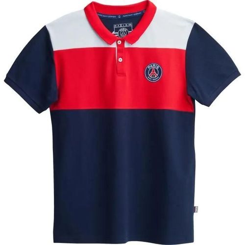 M - Polo - Paris Saint Germain - Psg - Bleu - Manches Courtes - Coton