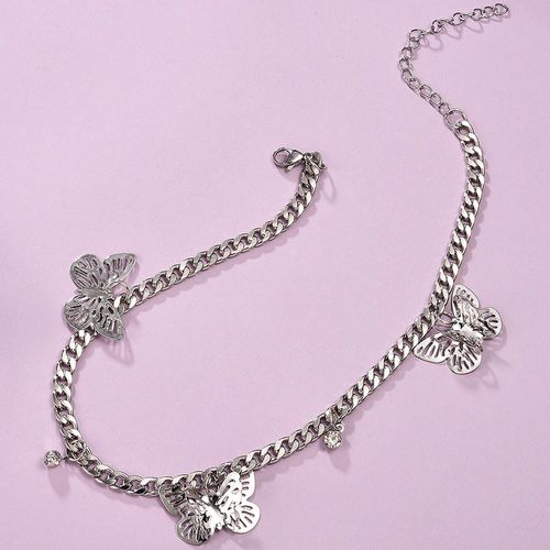 Papillon Diamant Pendentif Collier Collier En Alliage Collier Femme