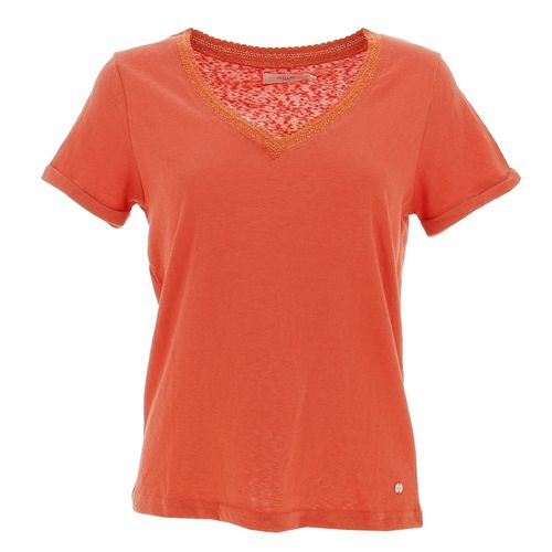 Tee Shirt Manches Courtes Deeluxe Chenoa To Rouge Brique